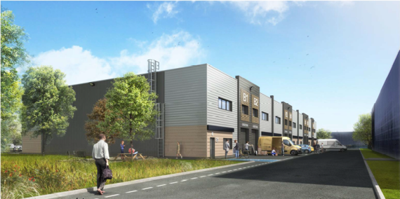 Entrepôt & bureaux 
            3 lots de 229 m² (surface modulable), BUSSY-SAINT-GEORGES – 30 avenue de l’Europe