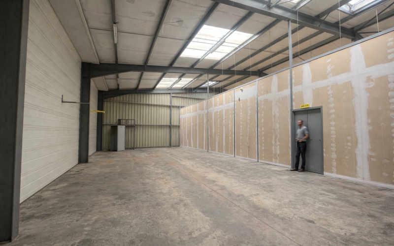 Entrepôt & bureaux 
            1 lot de 462 m², MAGNY EN VEXIN – 12 rue Gutenberg